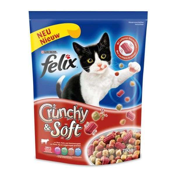 Felix Crunchy & Soft Rind + Huhn & Gemüse