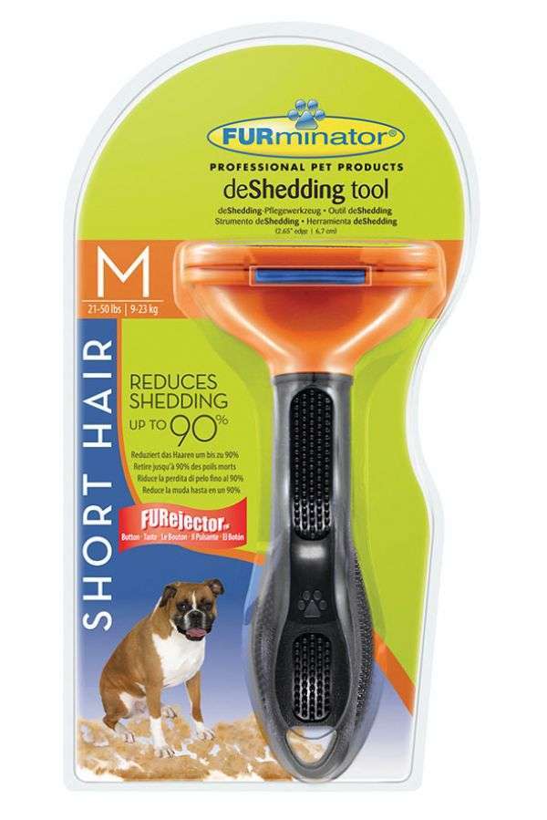 Furminator deShedding Tool für kurzhaarige mittelgroße Hunde