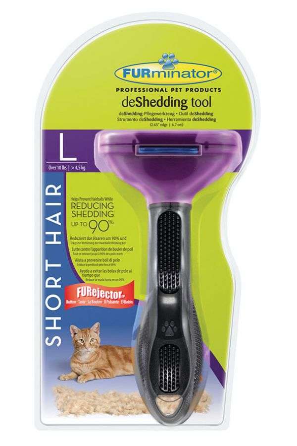 Furminator deShedding Tool für kurzhaarige große Katzen